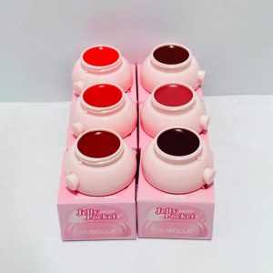 خرید مربای لب اولیبولا در ۶ رنگ متنوع با قوطی‌های صورتی فانتزی مدل Jelly Pocket