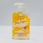 لوسیون بدن ژله ای و خامه ای لنکو مدل پرتقال با خاصیت شاداب کننده و رفع خشکی
