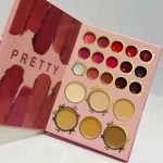 صفحه Pretty پالت پرنسس آیگودکو شامل ۱۴ رنگ رژ لب و ۶ رنگ کانسیلر و کانتور چرب